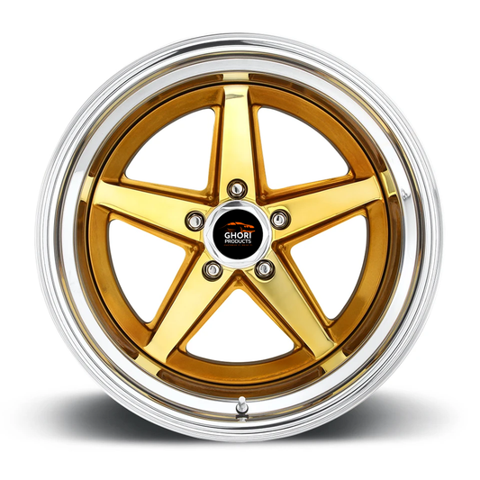 Radiant Gold Rush - Forged Aluminum T112 Wheels for Tesla Model 3 5X114.3 (Set of 4)