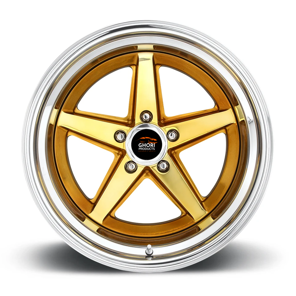 Radiant Gold Rush - Forged Aluminum T112 Wheels for Tesla Model X 5X120 (Set of 4)