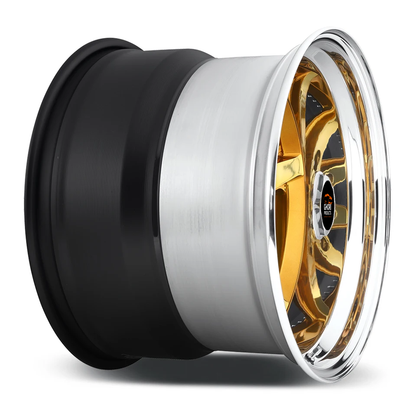Radiant Gold Rush - Forged Aluminum T112 Wheels for Tesla Model S 5X120 (Set of 4)