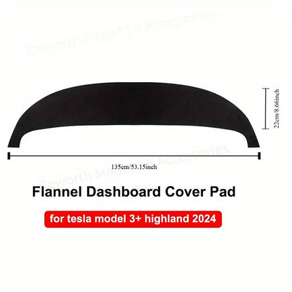 StellarShield: Anti-Glare Dashboard Cover for Tesla Model 3 Highland 2024