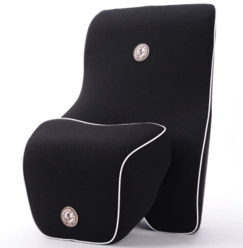 OrthoLuxe Memory Foam Lumbar Support Pillow and Headrest Set