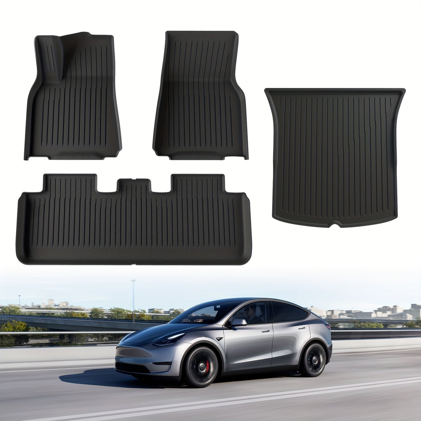 AeroGuard™ All-Weather 3D TPE Floor Mats for Tesla Model 3 & Model Y