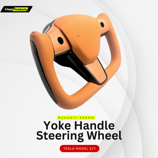 Dynamic 350mm Yoke Handle Steering Wheel for Tesla Model 3 and Model Y