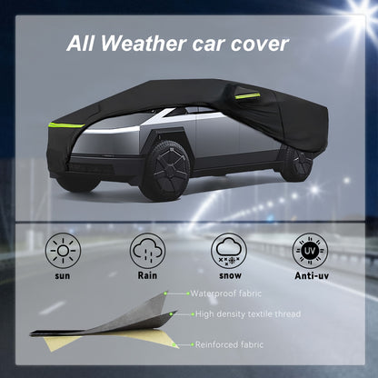 CyberShield Pro: Tesla Cybertruck Full Car Cover - All-Weather Rain, Sun, and Snow Protector