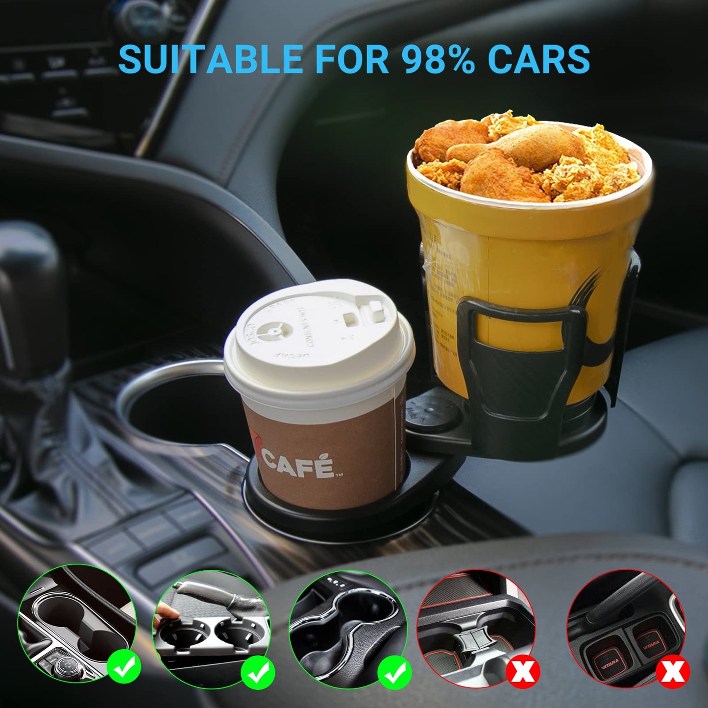 360 Degrees Rotatable Water Cup Holder