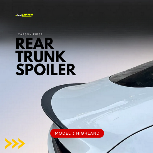 Carbon Fiber Rear Trunk Spoiler for Tesla Model 3+ Highland 2024