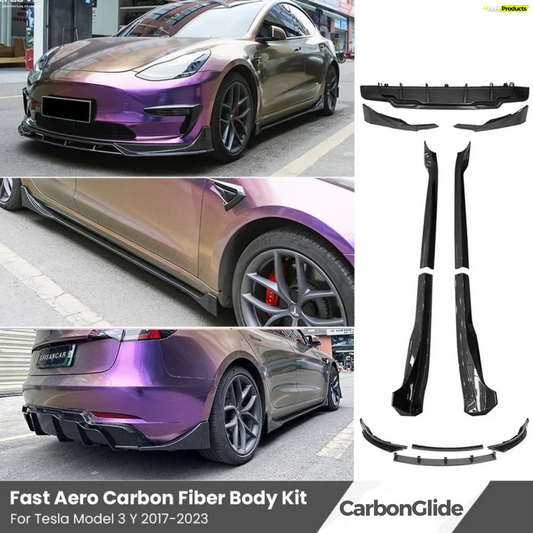 CarbonGlide Fast Aero Body Kits for Tesla Model 3 & Y