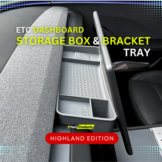 ETC Dashboard Storage Box & Bracket Tray For Tesla Model 3 Highland 2024