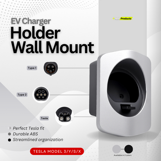EV Charger Holder Wall Mount - Secure Your Tesla Charging Adapter!