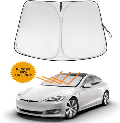 SunGuard Pro Car Windshield Sun Shade - Ultimate Protection for Your Tesla