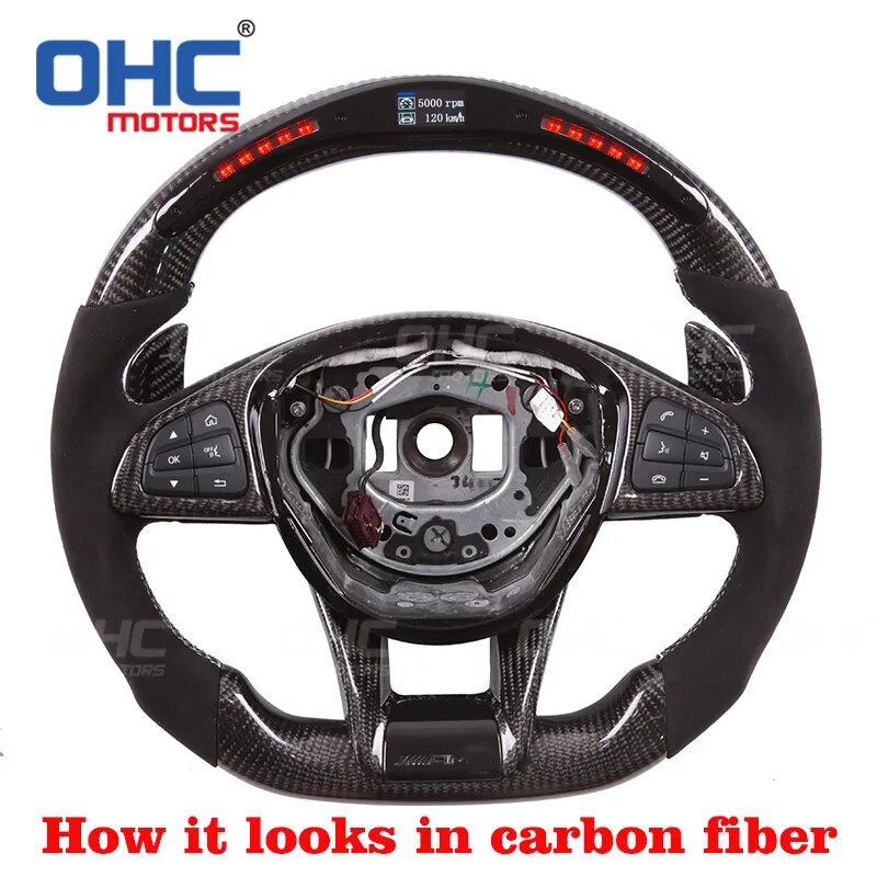 Carbon Fusion: LED Performance Steering Wheel Kit