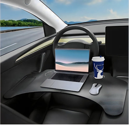 Travel Companion: Multifunctional Folding Table for Tesla Model 3/Y & 3+ Highland