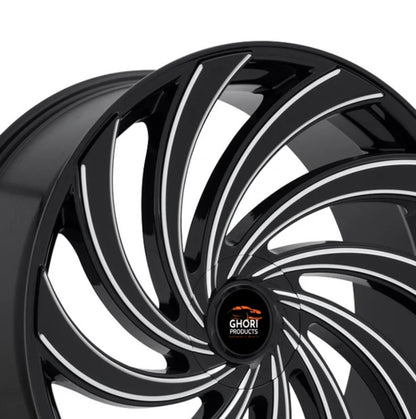 Obsidian Elegance - Forged Aluminum T110 Wheels for Tesla Model S 5X120 (Set of 4)