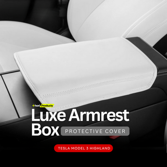 Luxe Armrest Box Protective Cover For Tesla Model 3+ Highland