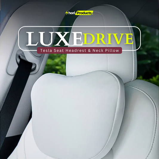 LuxeDrive Car Seat Headrest & Neck Pillow Set