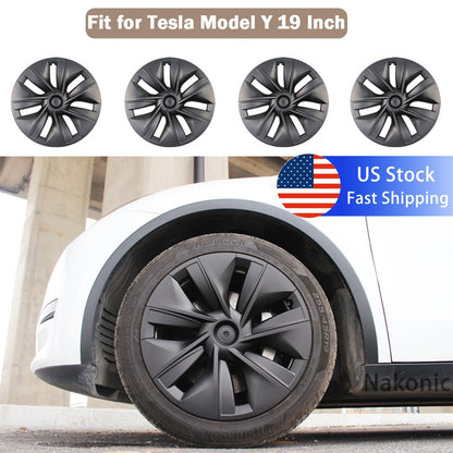 PrimeShield Tesla Model Y 19-Inch Wheel Hubcap Set