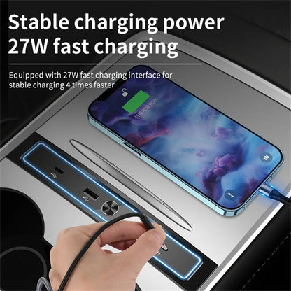 PowerMax Tesla Model 3/Y 27W USB Hub