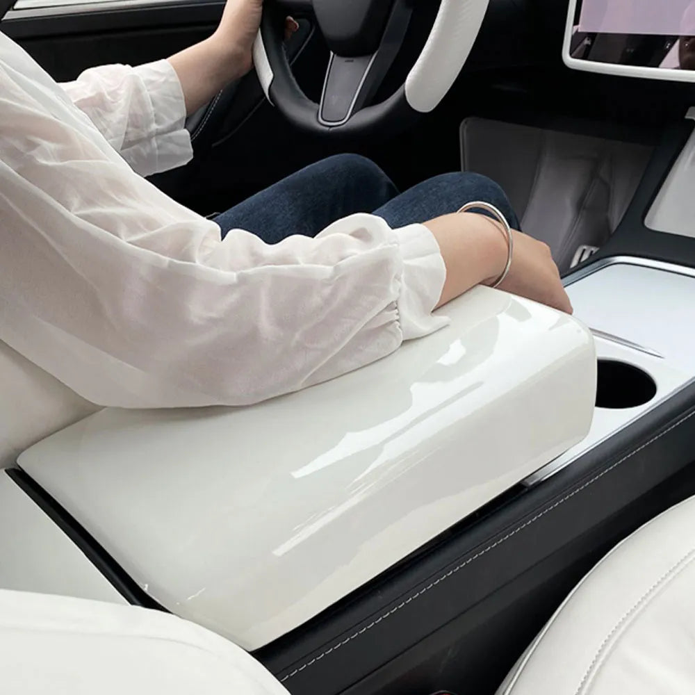 Carbon Elegance Center Storage Armrest for Tesla Model 3 Model Y