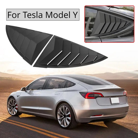Triangular Rear Window Blinds for Tesla Model Y