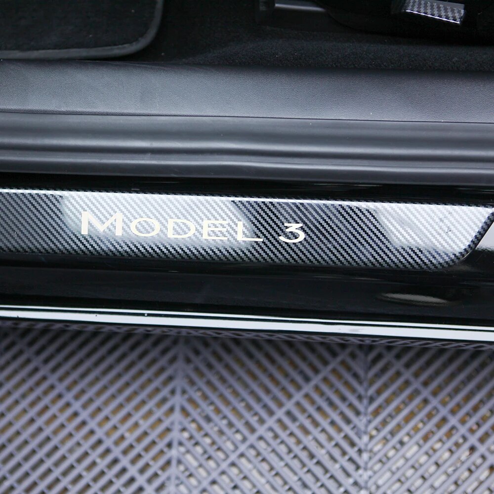 EleganceCraft for Tesla Model 3 Sill Guard Set