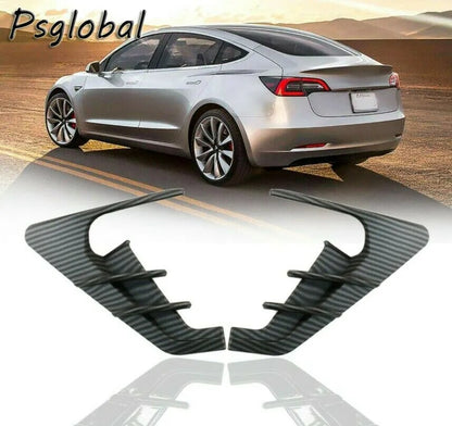 Carbon Fiber Side Wing Panel Cover Spoiler for Tesla Model 3/Y