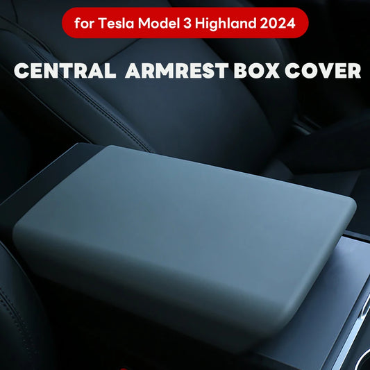 Central Armrest Box Cover for Tesla Model 3+ Highland