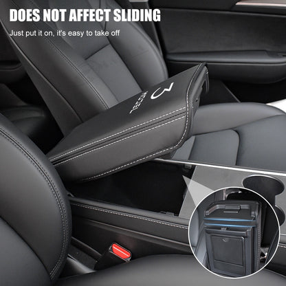 Luxury Armrest Box Cover for Tesla Model 3 and Model Y