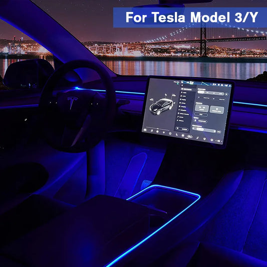 Tesla RGB LED Atmosphere Lights - Elevate Your Driving Ambience