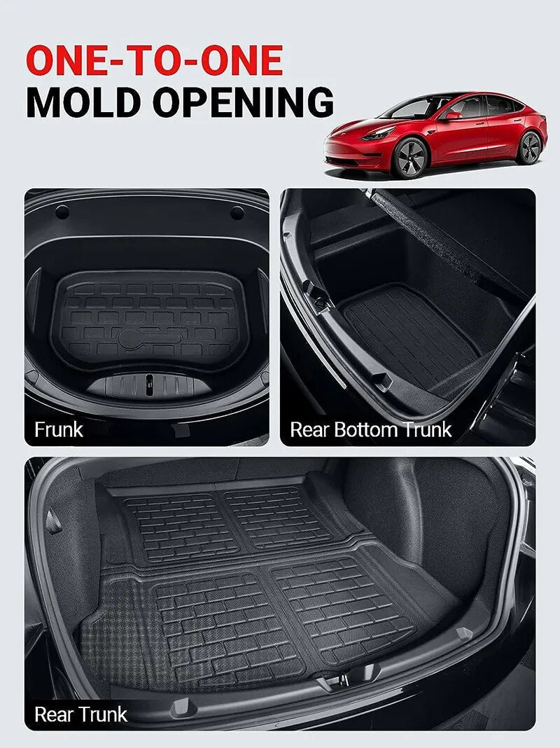 Premium XPE Floor Mats for Tesla Model 3 & Model Y