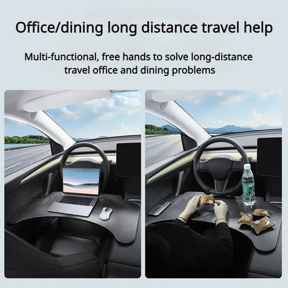 Travel Companion: Multifunctional Folding Table for Tesla Model 3/Y & 3+ Highland