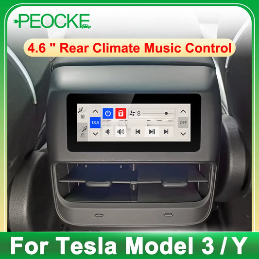 Peocke Rear Display Panel TS190 - Elevate Your Tesla Experience