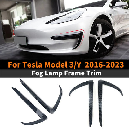 Front Fog Lamp Eyebrow for Tesla Model 3 Y 2016-2023