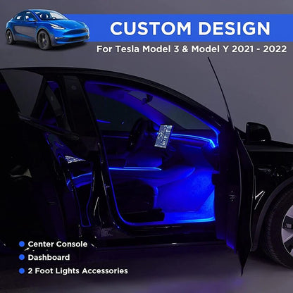 Tesla RGB LED Atmosphere Lights - Elevate Your Driving Ambience
