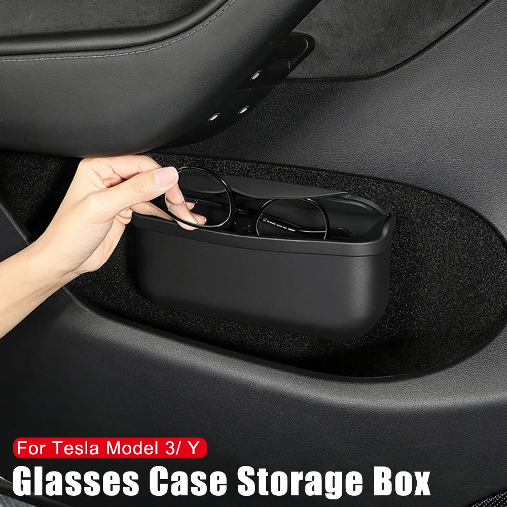Tesla LuxeDrive Car Storage Box - Elevate Your Drive in Style!
