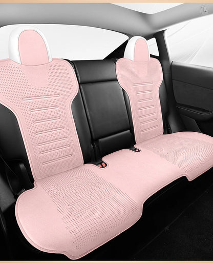 Ultimate Comfort: Suede Saddle Seat Cushion Pad for Tesla Model 3