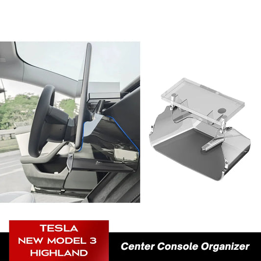 ClearView: Center Console Organizer For Tesla Model 3+ 2024