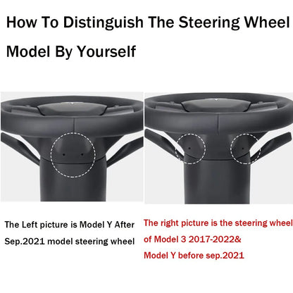 LuxeCarbon Yoke Steering Wheel TSW136 - Upgrade Your Tesla Drive