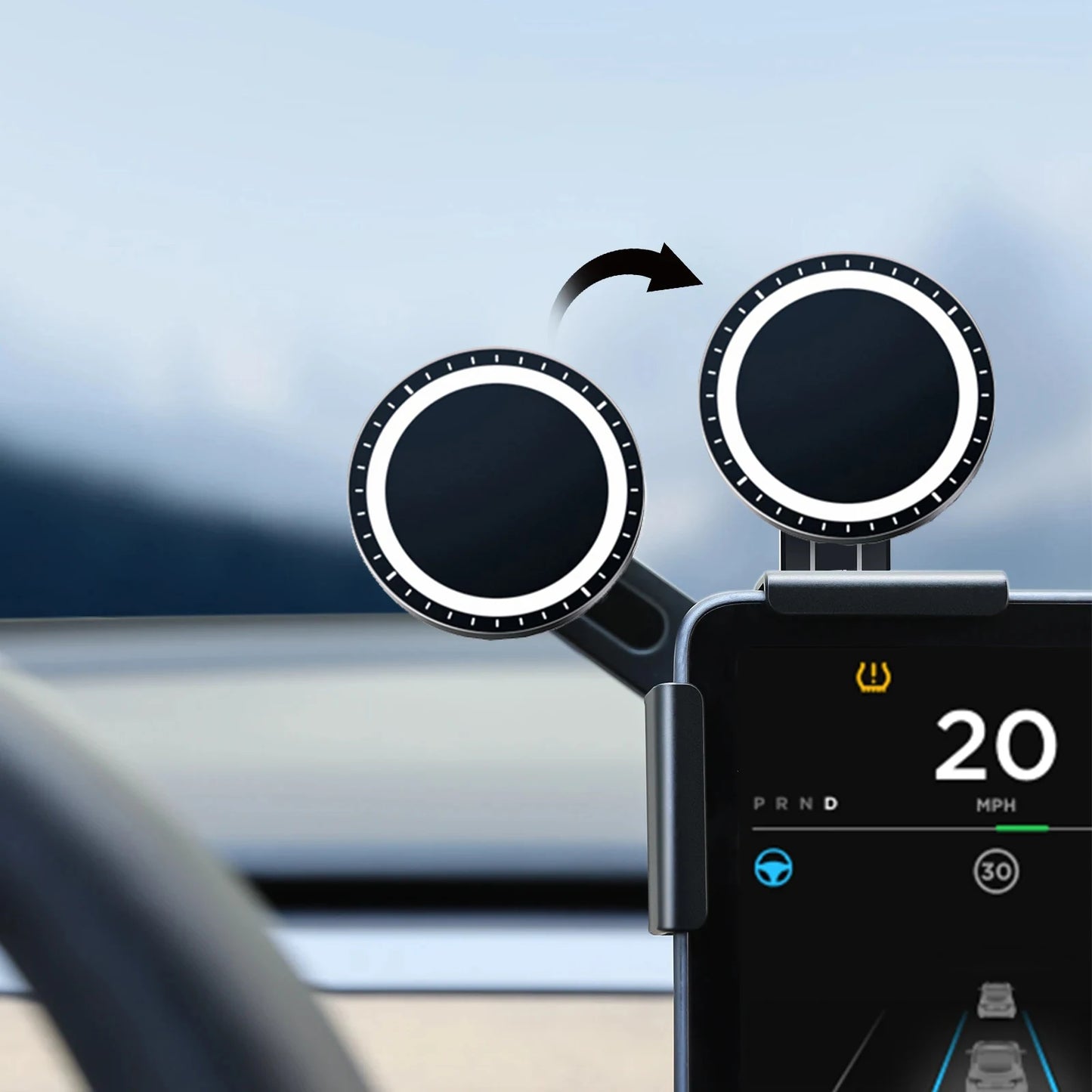 GhoriPro SecureDrive Magnetic Car Phone Holder