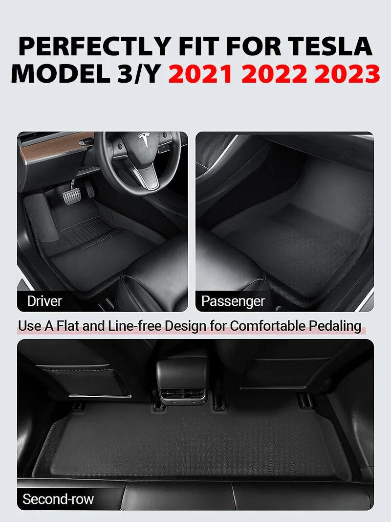 Premium XPE Floor Mats for Tesla Model 3 & Model Y