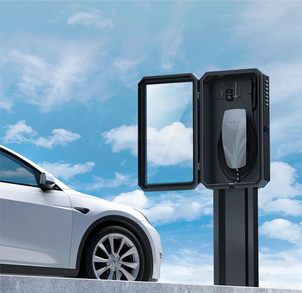 Charging Guardian: Universal EVS Wall Protection Box for Tesla Chargers