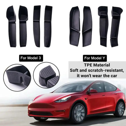 Car Interior Organizer for Tesla Model 3 & Model Y - Custom-Fit Armrest Tray for Effortless Organization