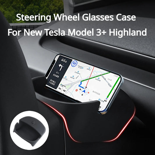 Revolutionary Steering Wheel Storage Box for Tesla Model 3+ Highland