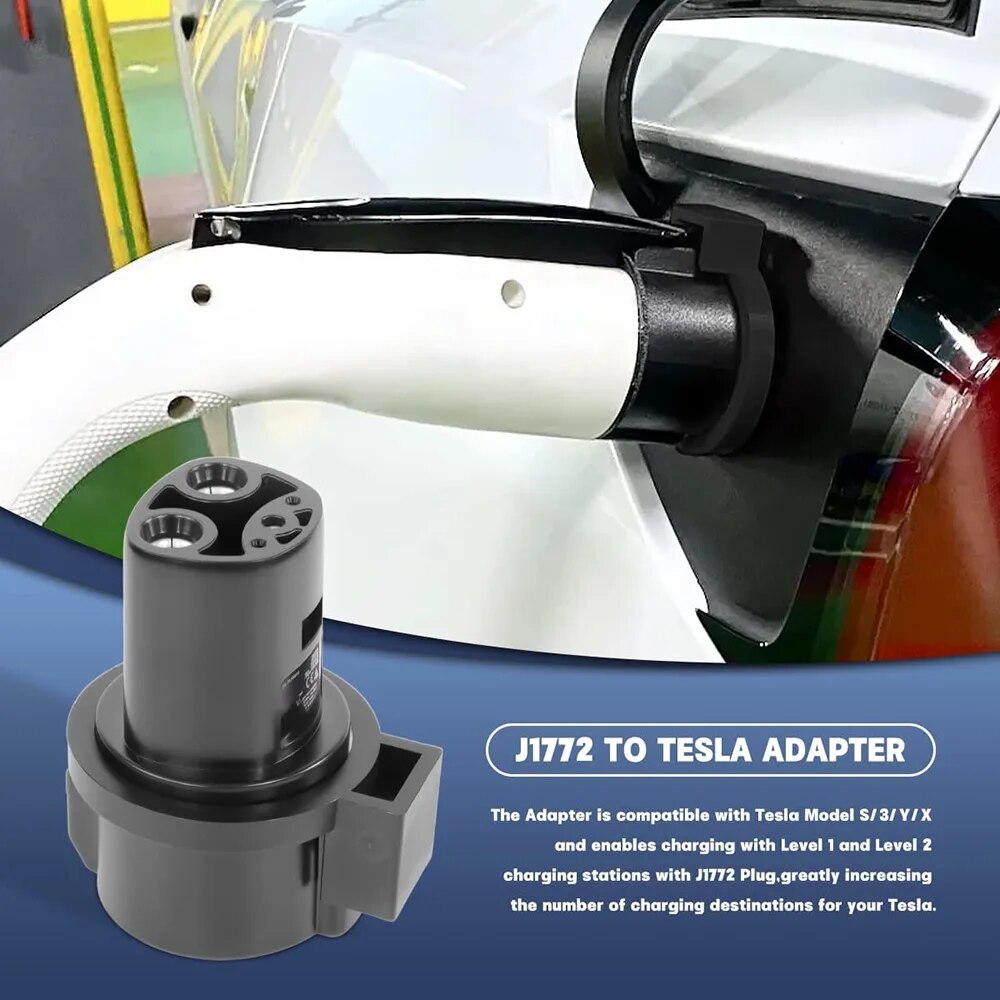EV Charger Connector - J1772 to Tesla Socket Adapter