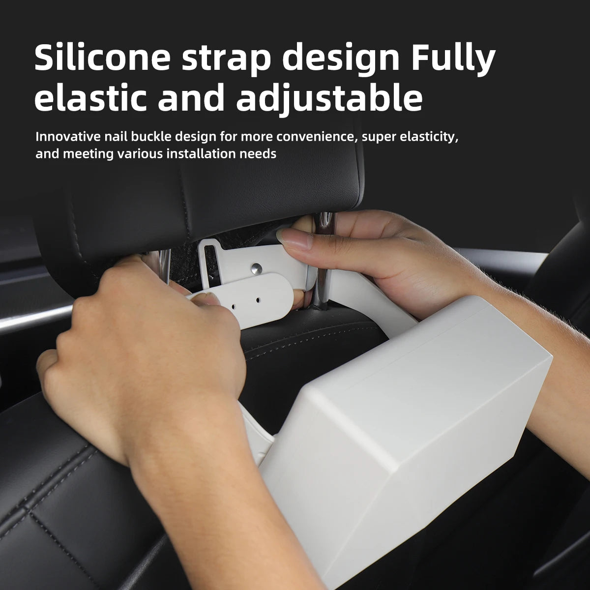Cyberrack Silicone Tesla Tissue Box - Keep Your Tesla Interior Neat and Tidy