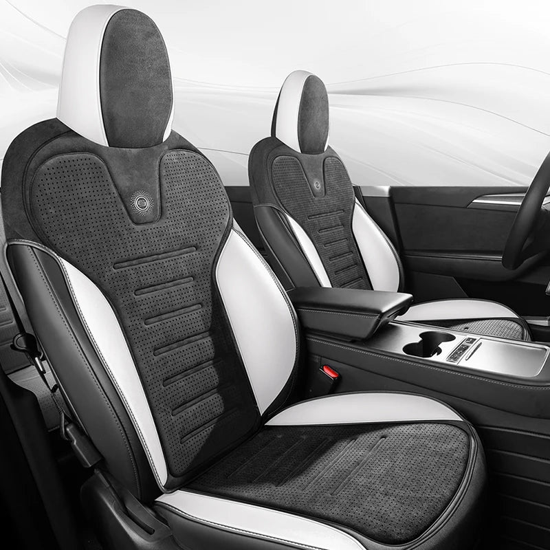 Ultimate Comfort: Suede Saddle Seat Cushion Pad for Tesla Model 3