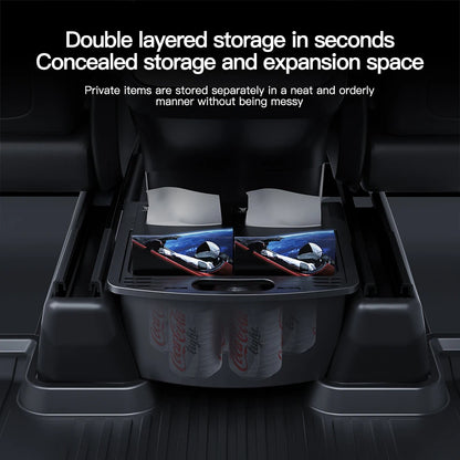 Magnetic Opening And Closing Rear Storage Box For Tesla Model Y