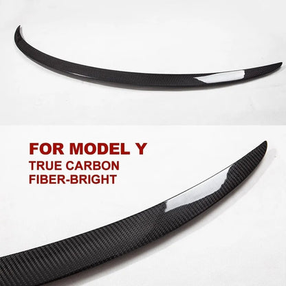 Sleek Carbon Fiber Rear Trunk Spoiler for Tesla Model 3/Y