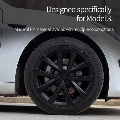 Tesla Model 3 18" Hub Cap Set - Enhance Your Wheel's Elegance