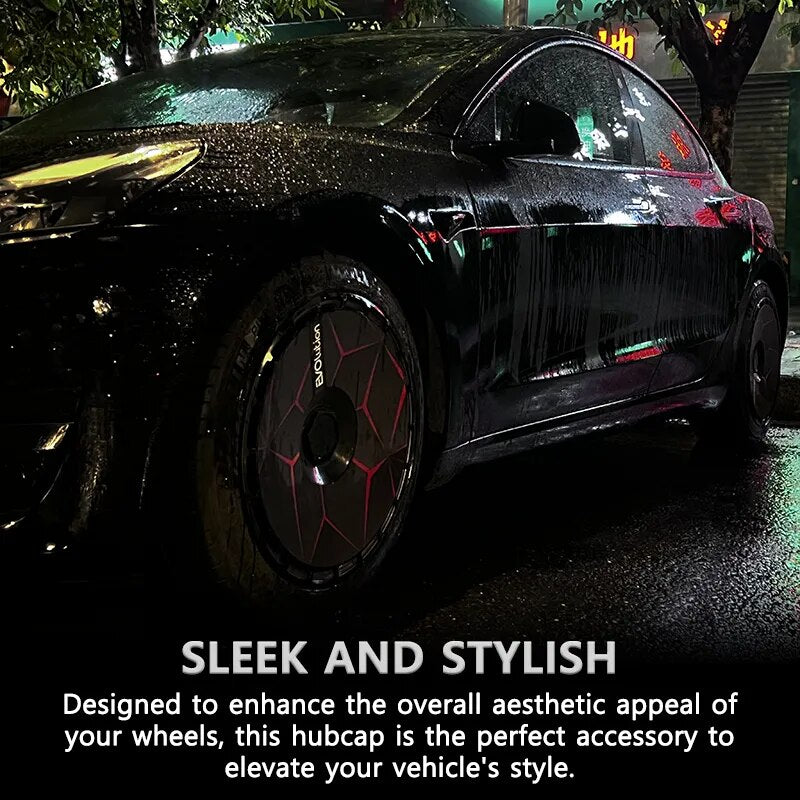 Transform Your Model 3 Wheels - 18 Inch Hubcaps Wheel Cover DIY Black 4PCS Set