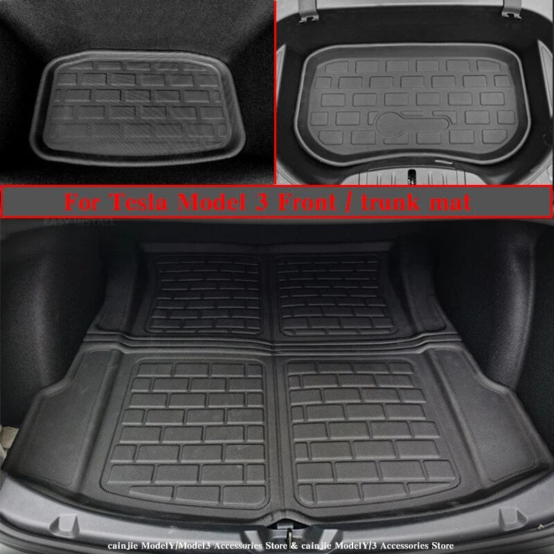 PureLux XPE Floor Mats and Sunshade Combo for Tesla Model 3 & Model Y